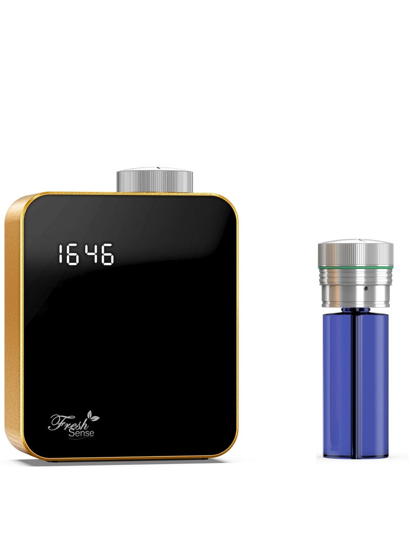 Fresh Sense Premium Mini Smart Aroma Oil Diffuser - 180ml Capacity - 100 sqm Coverage - Luxury Black Aluminum - WiFi & Bluetooth App Control for Home, Office, Luxury Hotels & Spas - Image 2